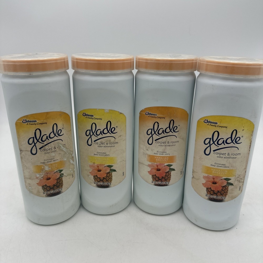 Glade Carpet & Room Refresher Hawaiian Breeze Odor Eliminator 32oz -4  NOS